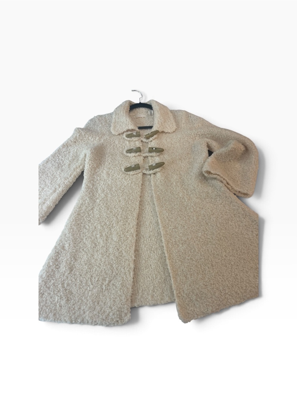 Sleeping on Snow Cream Teddy Coat Like New